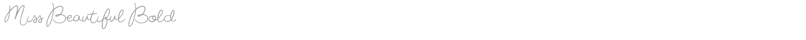 Miss Beautiful font preview